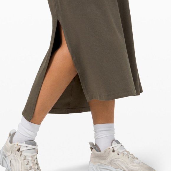 Lululemon All Yours Tank Maxi Dress Dark Olive - Picture 4 of 4